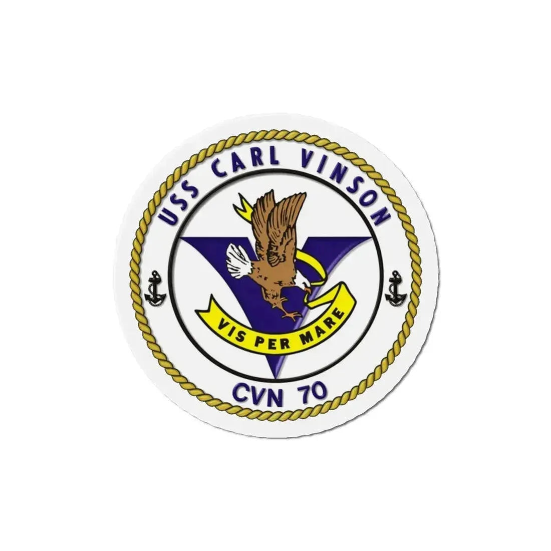 CVN 70 USS Carl Vinson 1982 (U.S. Navy) Refrigerator Magnet 5 Inch - The Sticker Space