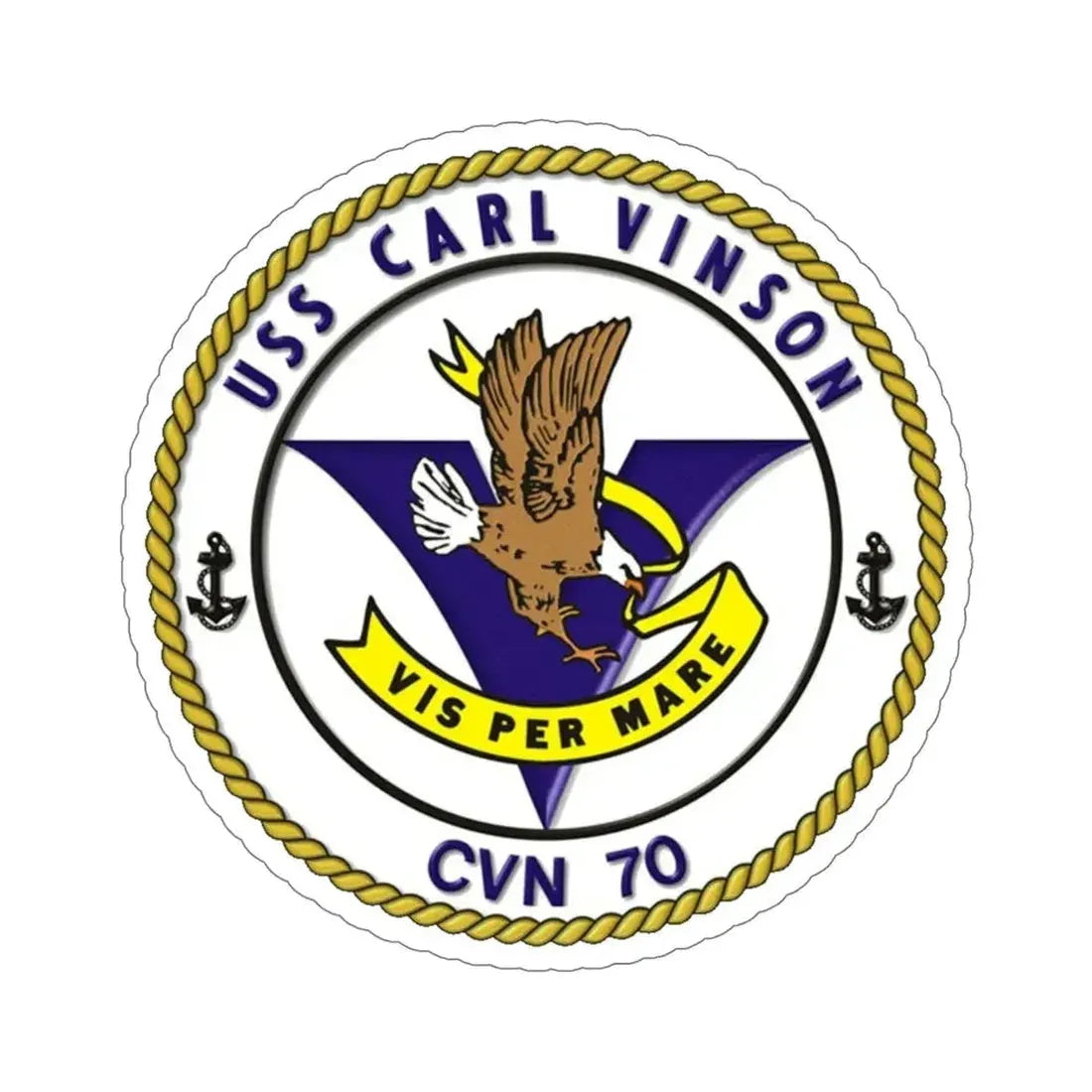CVN 70 USS Carl Vinson 1982 (U.S. Navy) STICKER Vinyl Die-Cut Decal 6 Inch - The Sticker Space