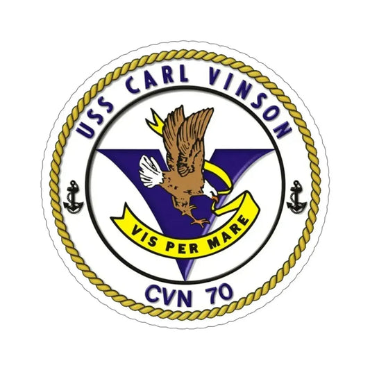 CVN 70 USS Carl Vinson 1982 (U.S. Navy) STICKER Vinyl Die-Cut Decal 6 Inch - The Sticker Space