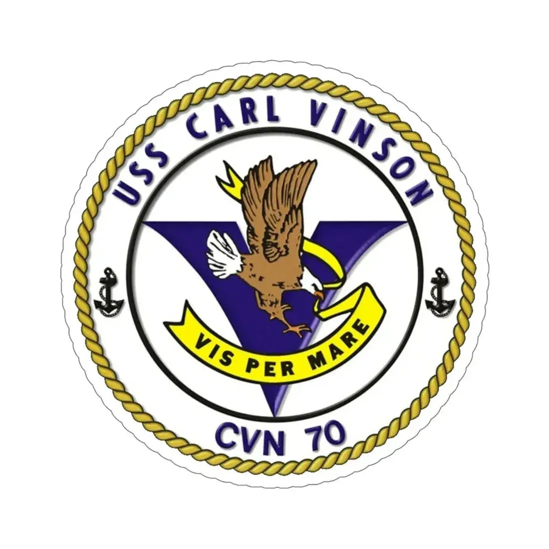 CVN 70 USS Carl Vinson 1982 (U.S. Navy) STICKER Vinyl Die-Cut Decal - The Sticker Space