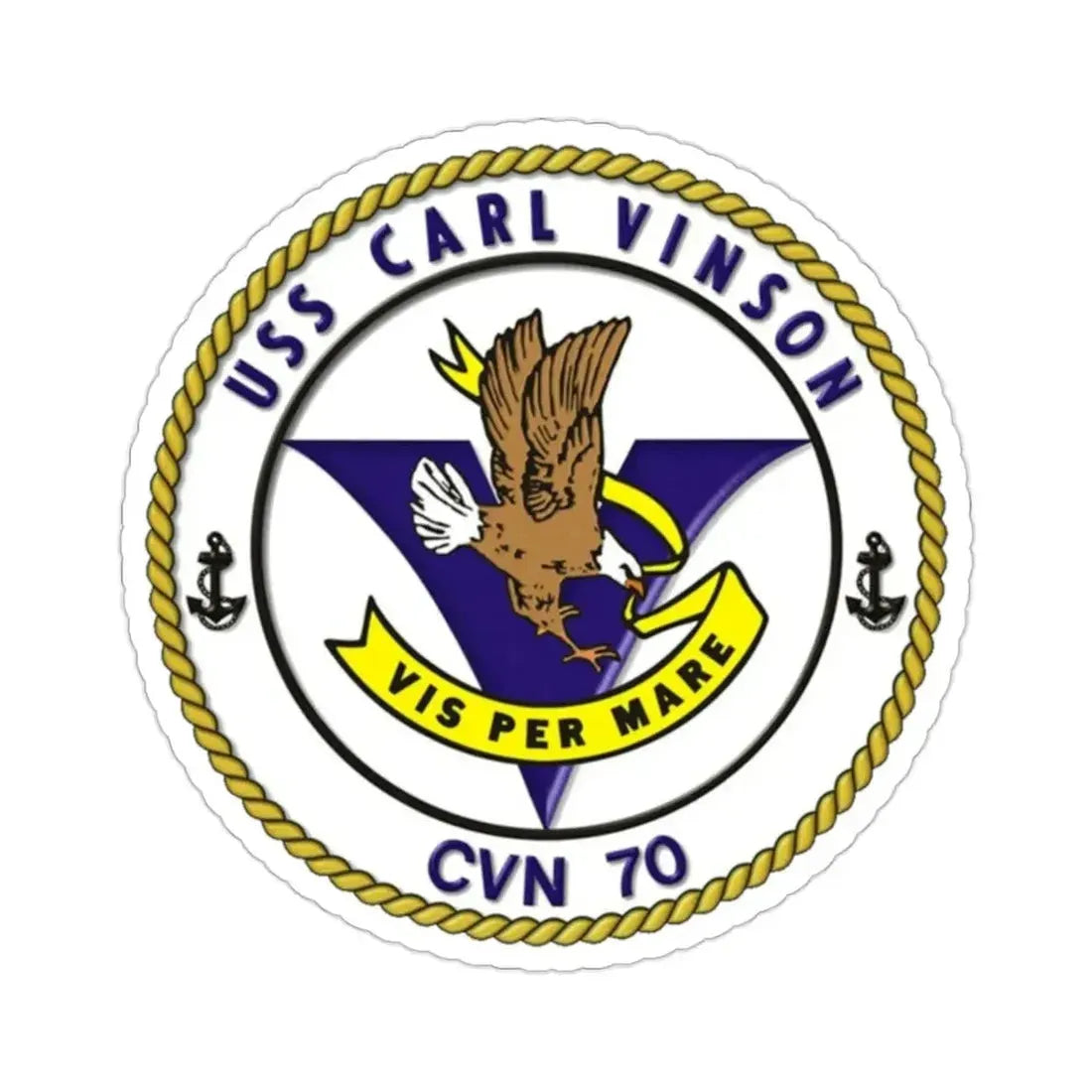 CVN 70 USS Carl Vinson 1982 (U.S. Navy) STICKER Vinyl Die-Cut Decal - The Sticker Space