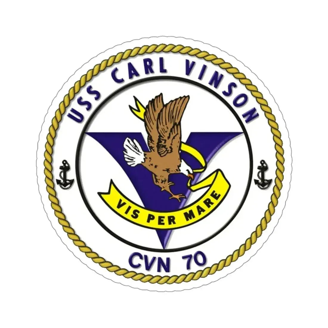 CVN 70 USS Carl Vinson 1982 (U.S. Navy) STICKER Vinyl Die-Cut Decal - The Sticker Space