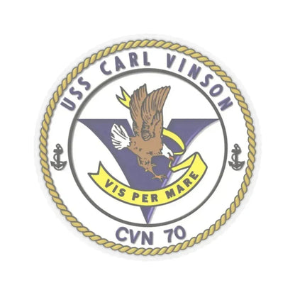 CVN 70 USS Carl Vinson 1982 (U.S. Navy) STICKER Vinyl Kiss-Cut Decal 6 Inch Transparent - The Sticker Space