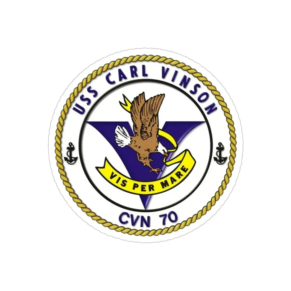 CVN 70 USS Carl Vinson 1982 (U.S. Navy) Transparent STICKER Die-Cut Vinyl Decal - The Sticker Space