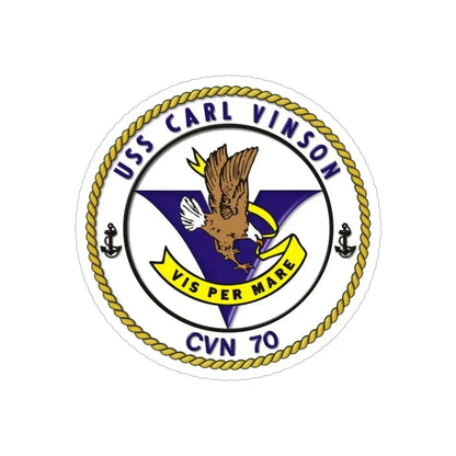 CVN 70 USS Carl Vinson 1982 (U.S. Navy) Transparent STICKER Die-Cut Vinyl Decal - The Sticker Space