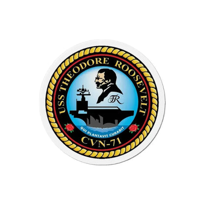 CVN 71 USS Theodore Roosevelt 1986 (U.S. Navy) Refrigerator Magnet 3 Inch - The Sticker Space