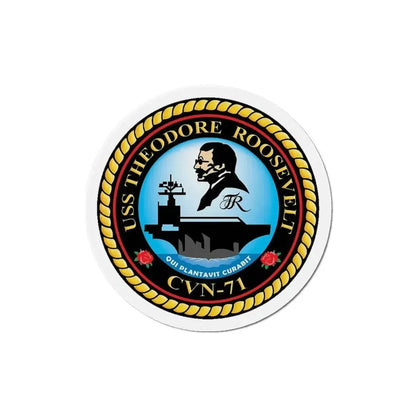 CVN 71 USS Theodore Roosevelt 1986 (U.S. Navy) Refrigerator Magnet 5 Inch - The Sticker Space