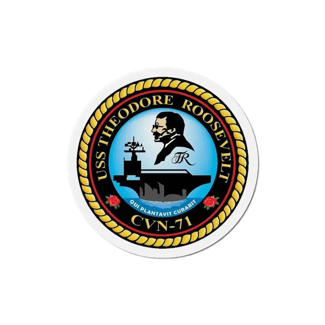 CVN 71 USS Theodore Roosevelt 1986 (U.S. Navy) Refrigerator Magnet 6 Inch - The Sticker Space