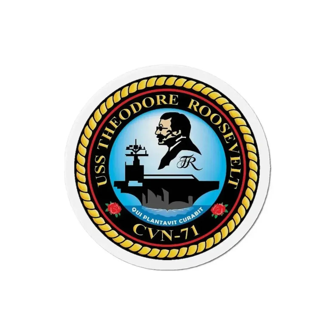 CVN 71 USS Theodore Roosevelt 1986 (U.S. Navy) Refrigerator Magnet - The Sticker Space