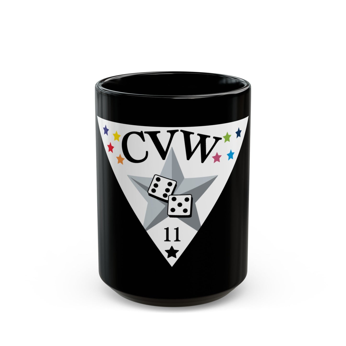 CVW 11 Carrier air wing (U.S. Navy) Black Coffee Mug-15oz-The Sticker Space