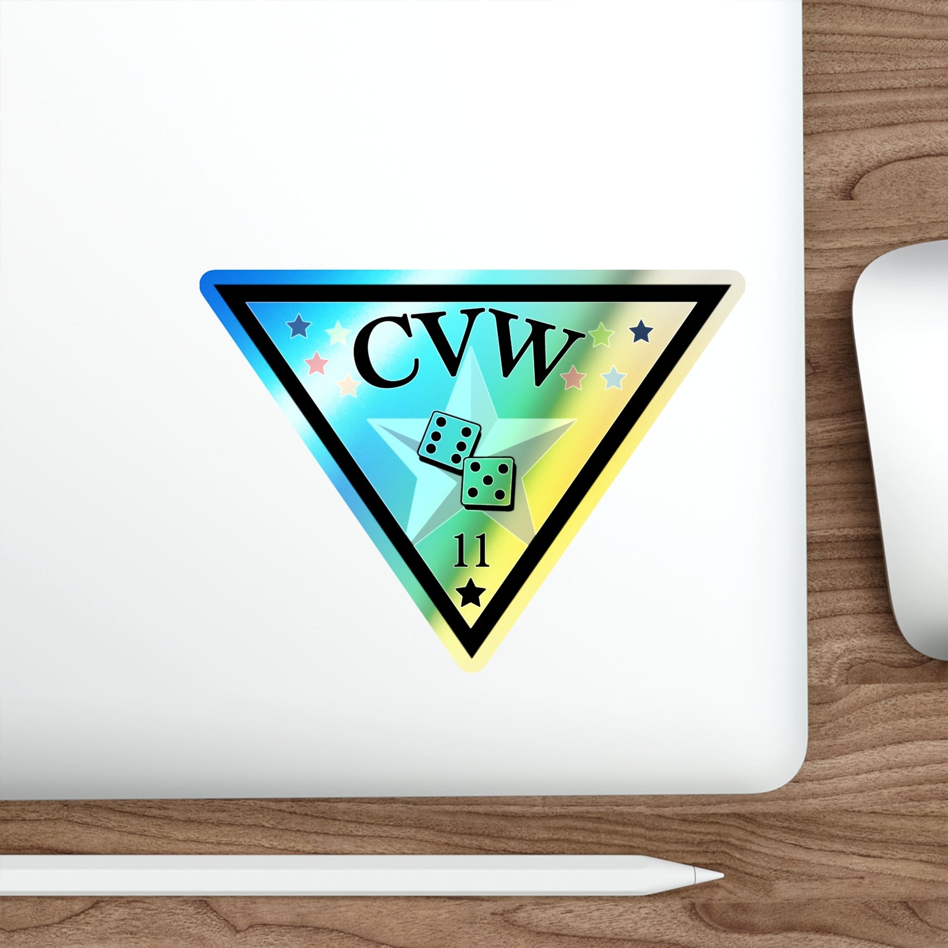 CVW 11 Carrier Air Wing (U.S. Navy) Holographic STICKER Die-Cut Vinyl Decal-The Sticker Space