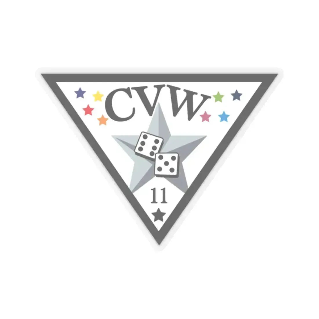 CVW 11 Carrier air wing (U.S. Navy) STICKER Vinyl Kiss-Cut Decal 2 Inch Transparent - The Sticker Space