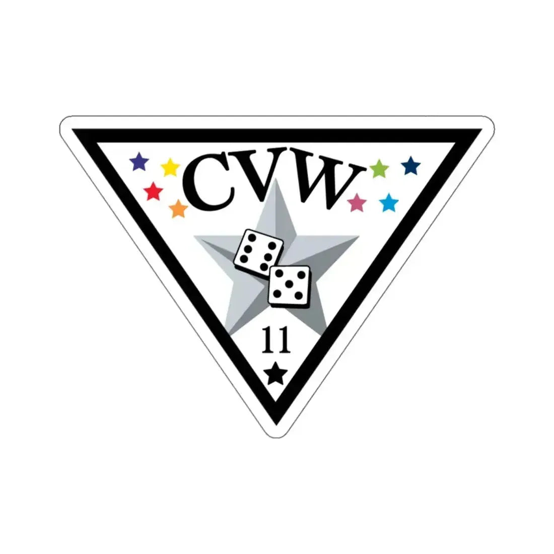 CVW 11 Carrier air wing (U.S. Navy) STICKER Vinyl Kiss-Cut Decal 4 Inch White - The Sticker Space