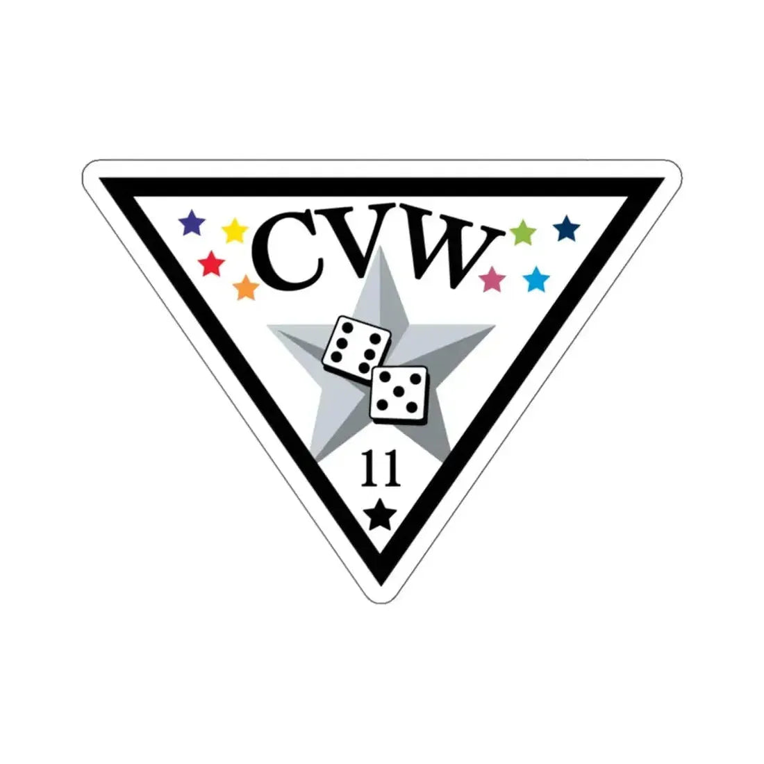 CVW 11 Carrier air wing (U.S. Navy) STICKER Vinyl Kiss-Cut Decal 6 Inch White - The Sticker Space