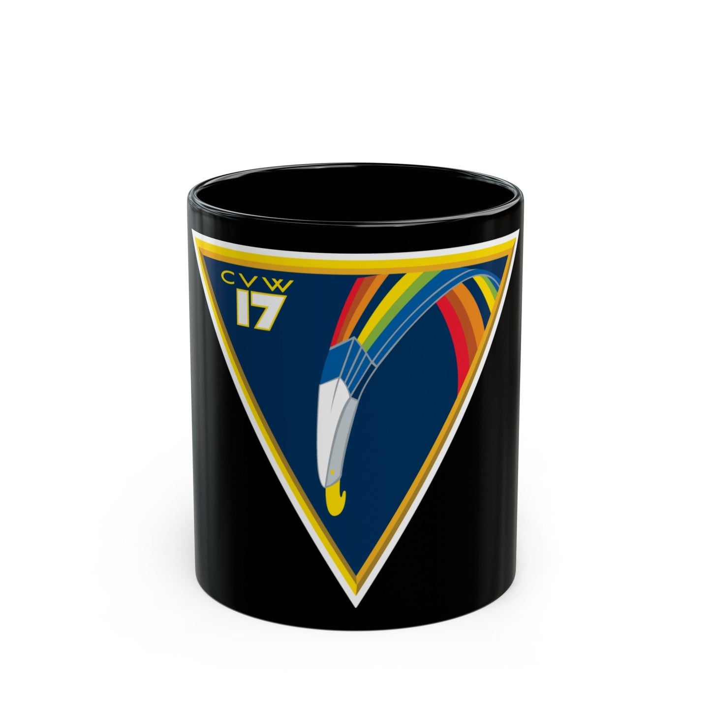 CVW 17 Carrier Air Wing (U.S. Navy) Black Coffee Mug-11oz-The Sticker Space