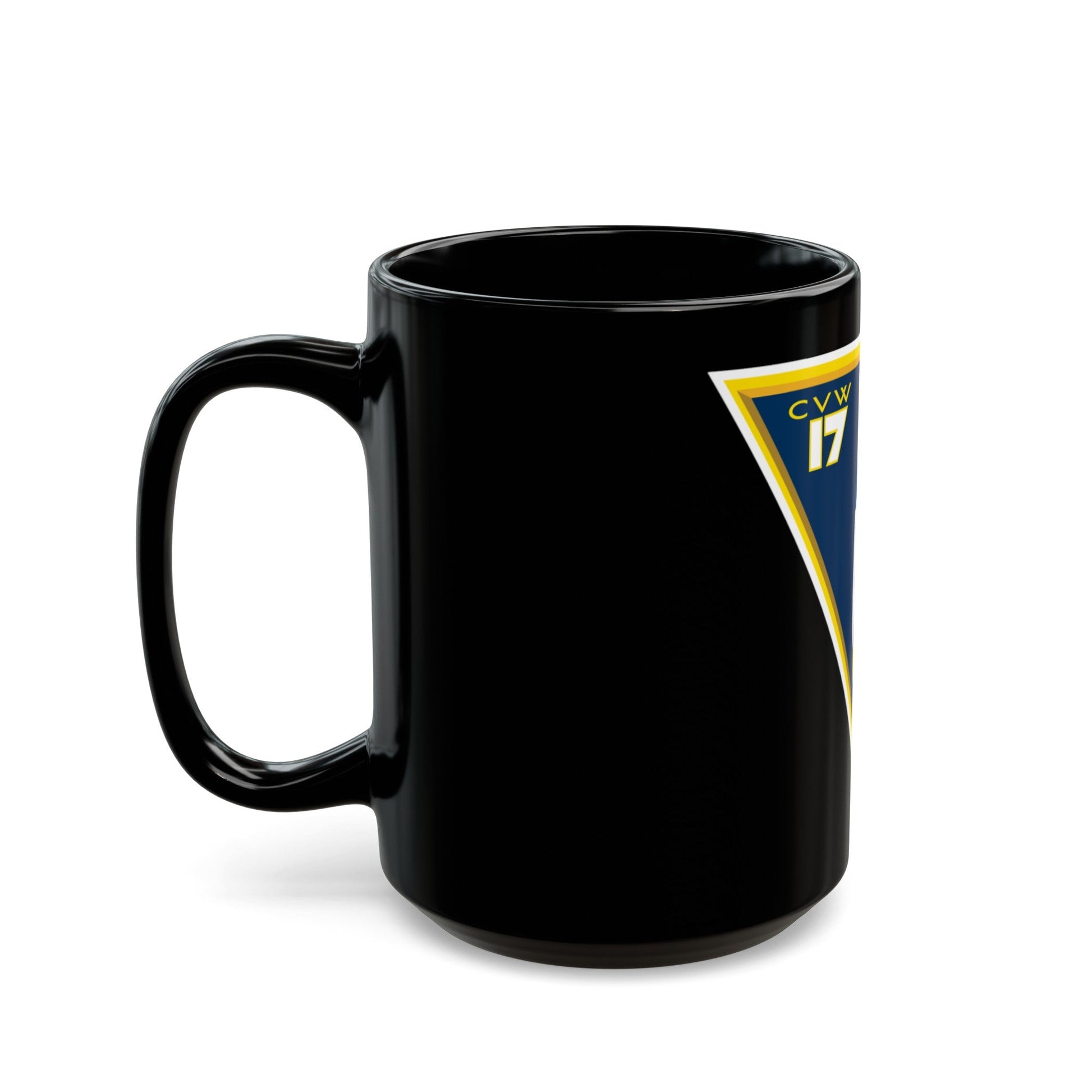 CVW 17 Carrier Air Wing (U.S. Navy) Black Coffee Mug-The Sticker Space