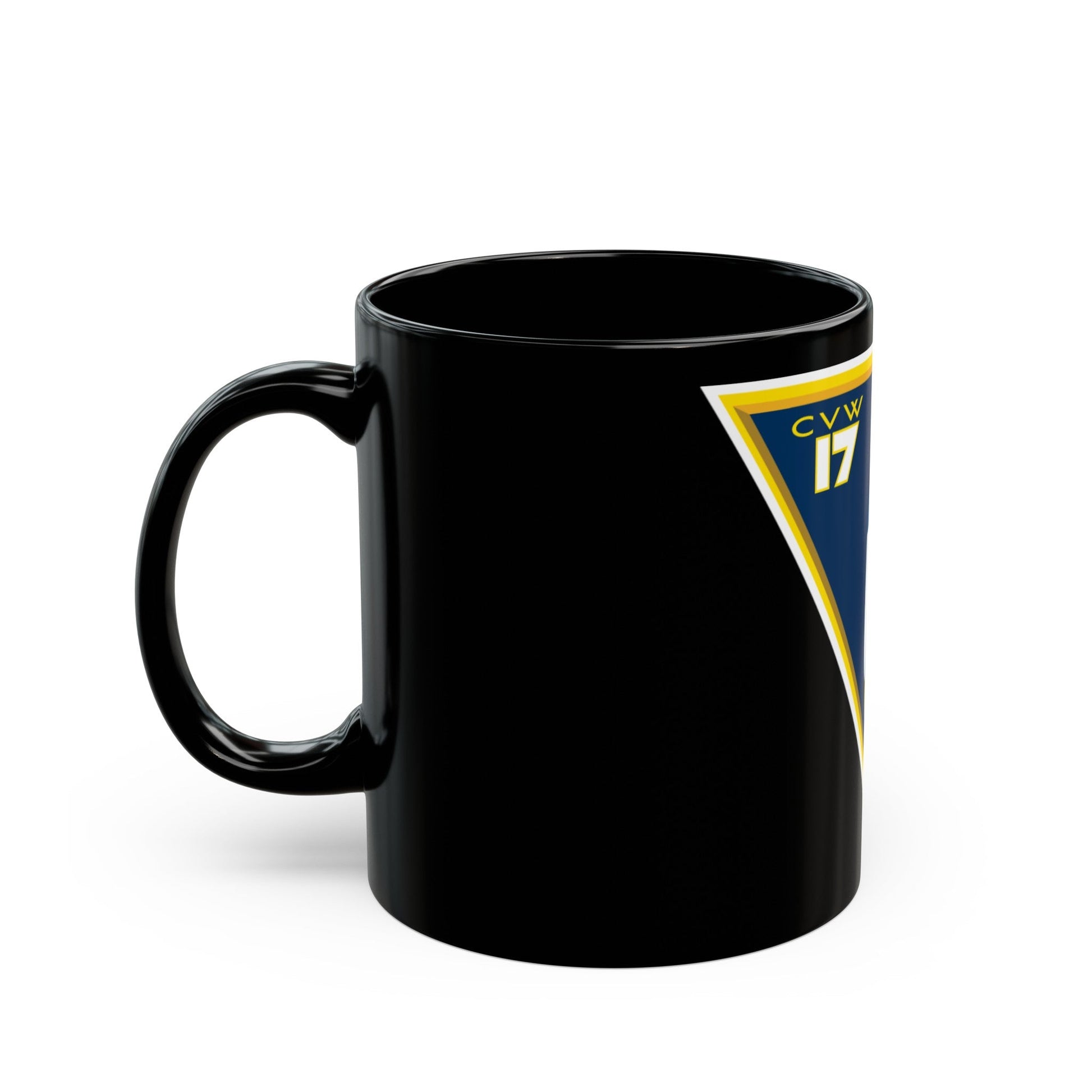 CVW 17 Carrier Air Wing (U.S. Navy) Black Coffee Mug-The Sticker Space