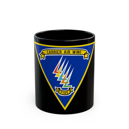 CVW 5 Carrier Air Wing (U.S. Navy) Black Coffee Mug-11oz-The Sticker Space