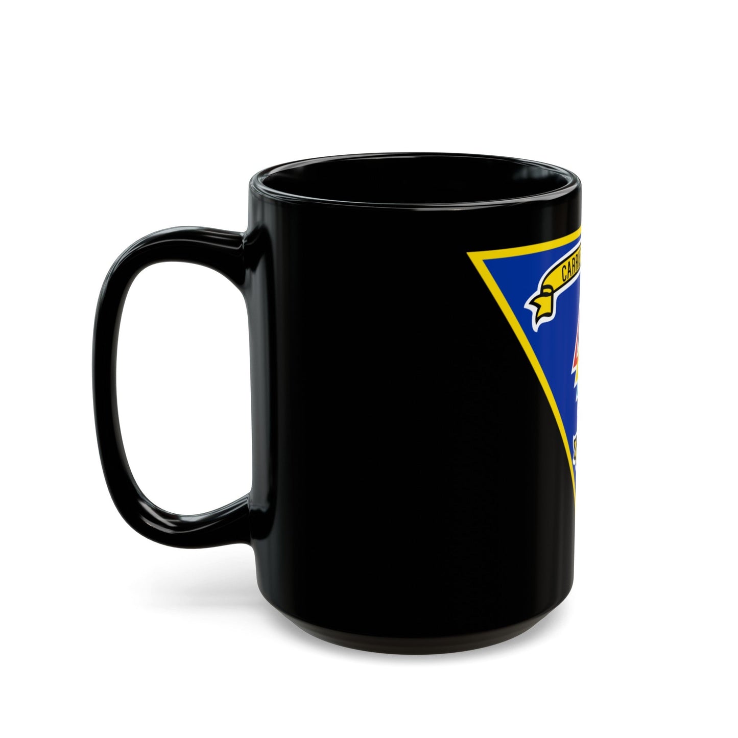 CVW 5 Carrier Air Wing (U.S. Navy) Black Coffee Mug-The Sticker Space