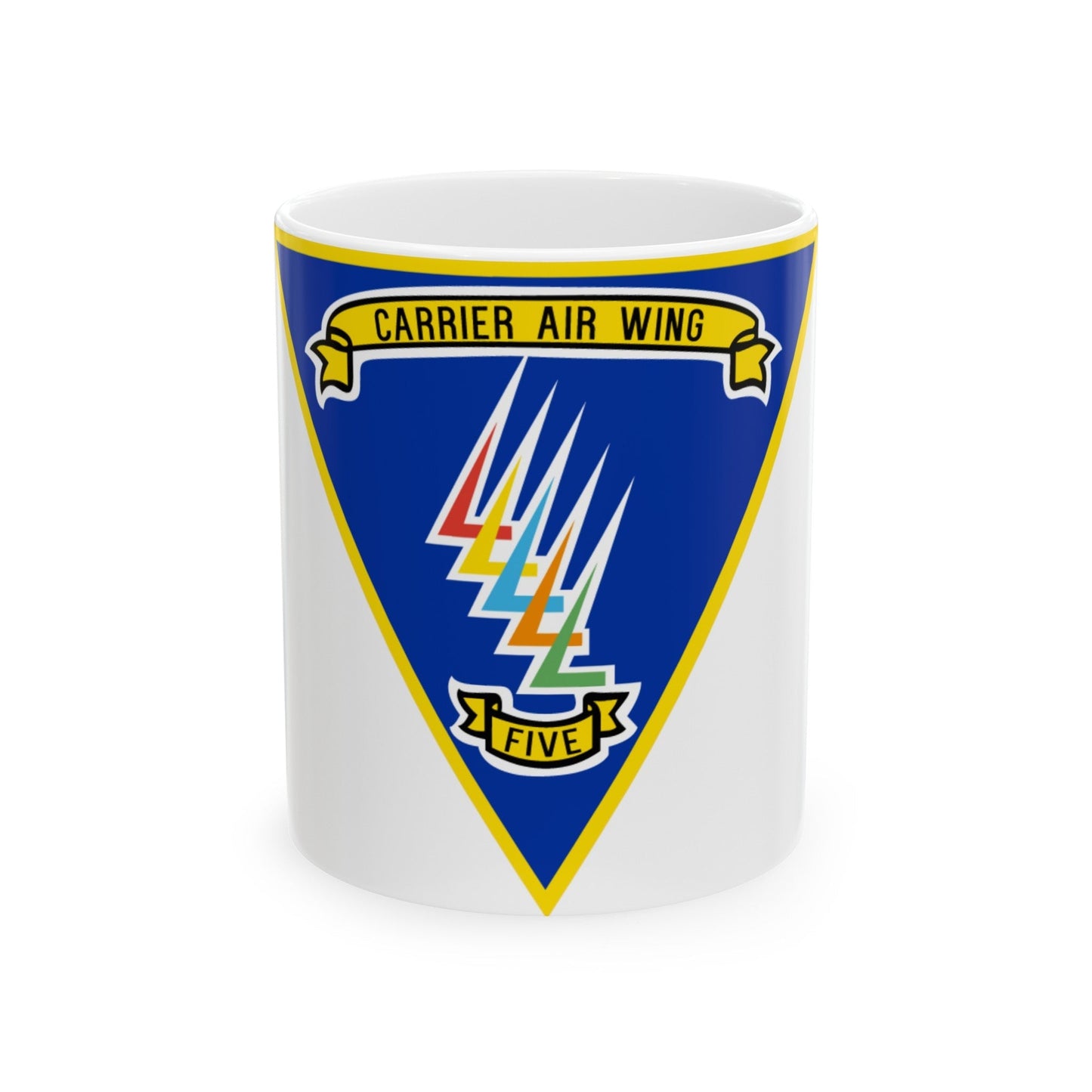 CVW 5 Carrier Air Wing (U.S. Navy) White Coffee Mug-11oz-The Sticker Space