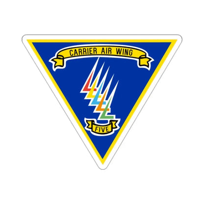 CVW 5 Carrier Air Wing (U.S. Navy) STICKER Vinyl Kiss-Cut Decal 2 Inch White - The Sticker Space