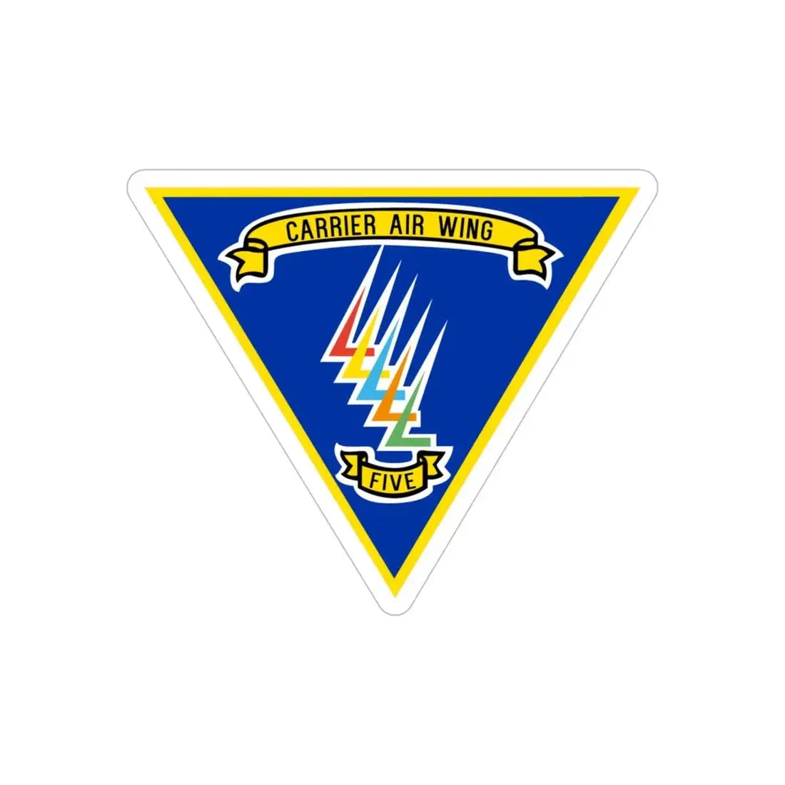 CVW 5 Carrier Air Wing (U.S. Navy) Transparent STICKER Die-Cut Vinyl Decal 5 Inch Transparent - The Sticker Space