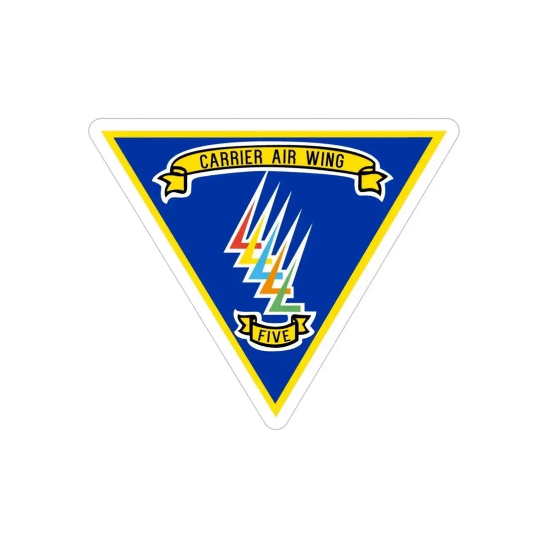 CVW 5 Carrier Air Wing (U.S. Navy) Transparent STICKER Die-Cut Vinyl Decal - The Sticker Space