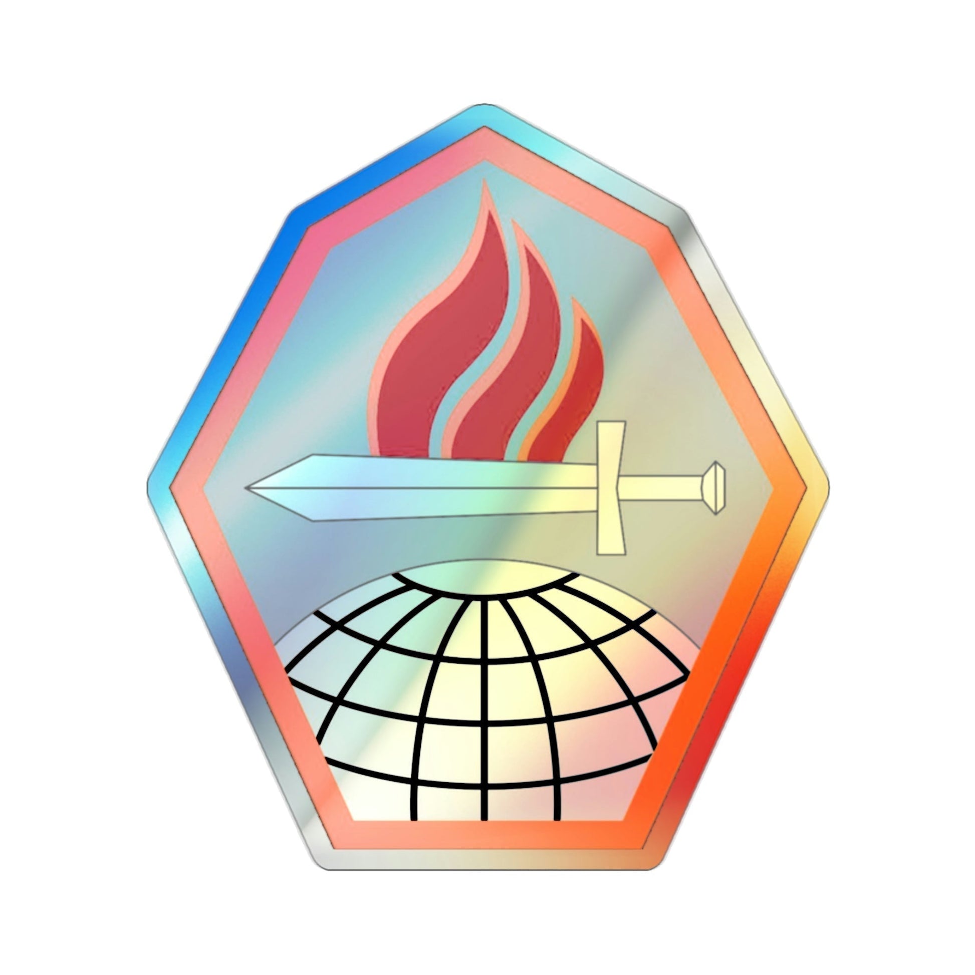 Cyber Center of Excellence (U.S. Army) Holographic STICKER Die-Cut Vinyl Decal-2 Inch-The Sticker Space