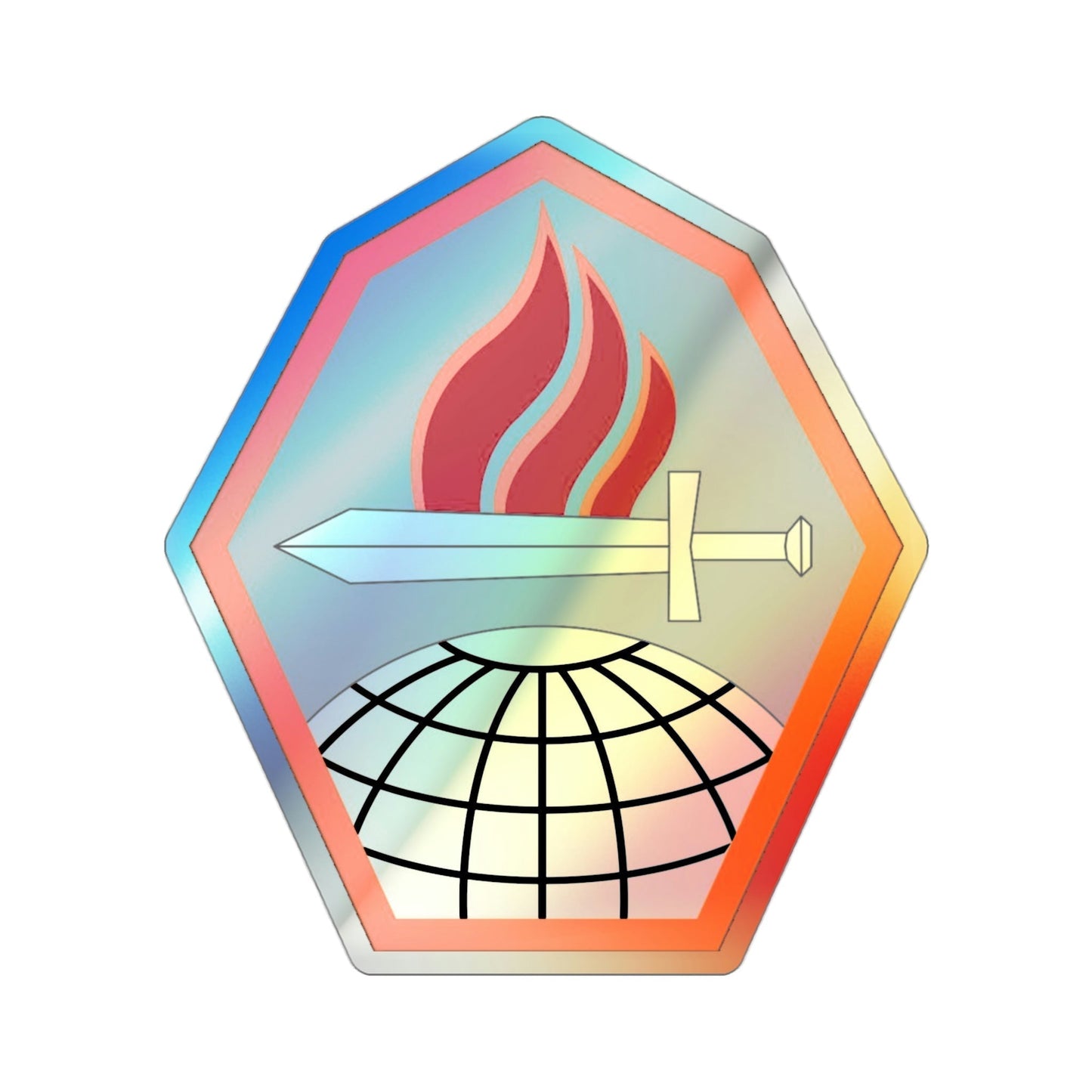 Cyber Center of Excellence (U.S. Army) Holographic STICKER Die-Cut Vinyl Decal-3 Inch-The Sticker Space