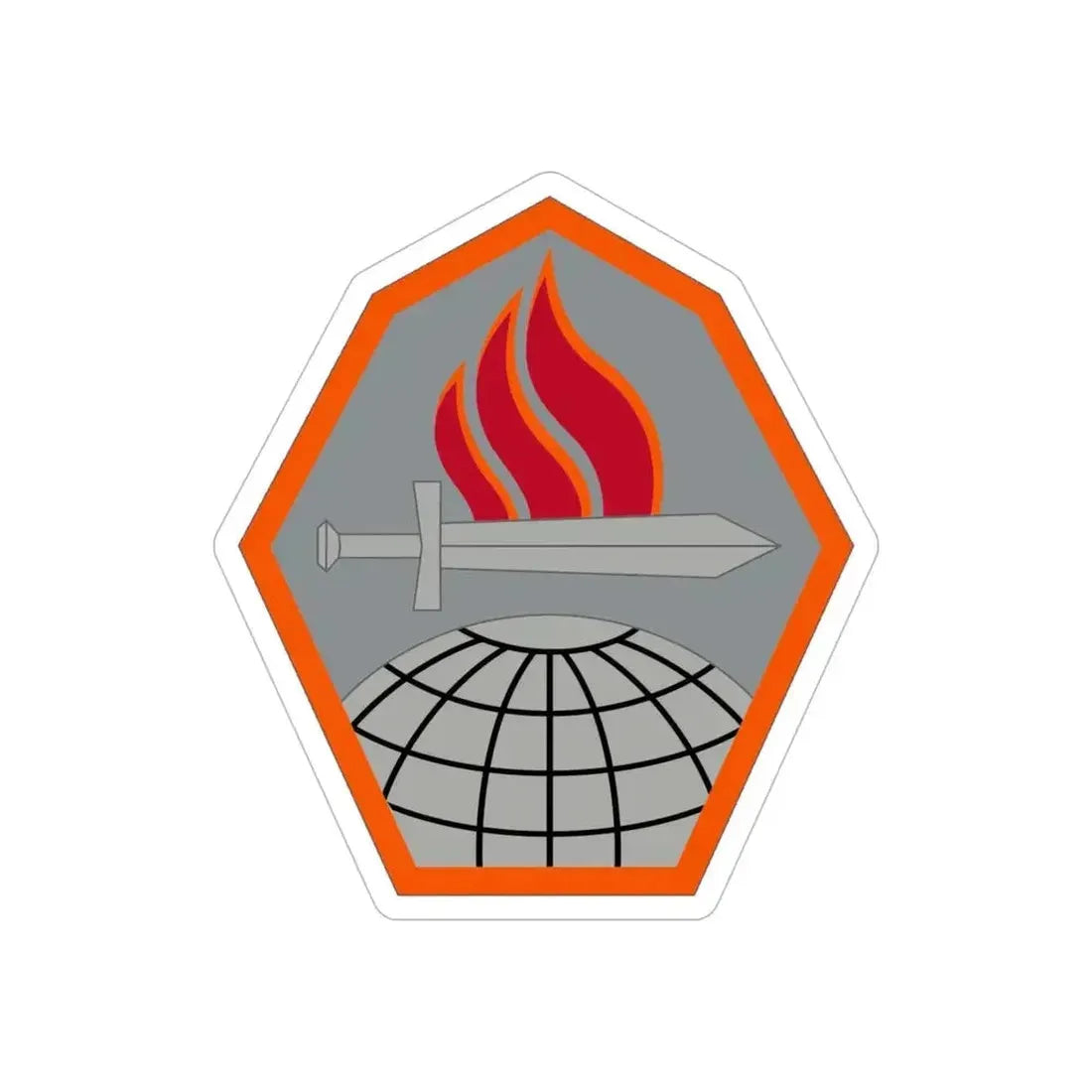 Cyber Center of Excellence (U.S. Army) REVERSE PRINT Transparent Die-Cut STICKER - The Sticker Space