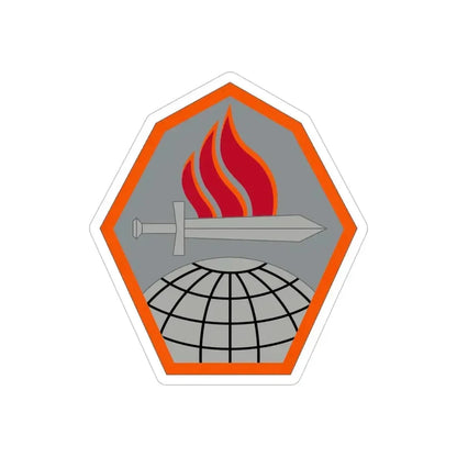 Cyber Center of Excellence (U.S. Army) REVERSE PRINT Transparent Die-Cut STICKER - The Sticker Space