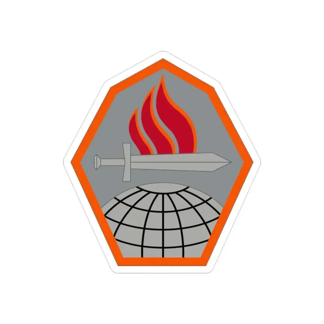 Cyber Center of Excellence (U.S. Army) REVERSE PRINT Transparent Die-Cut STICKER - The Sticker Space