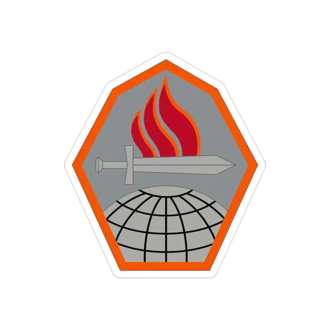 Cyber Center of Excellence (U.S. Army) REVERSE PRINT Transparent Die-Cut STICKER - The Sticker Space