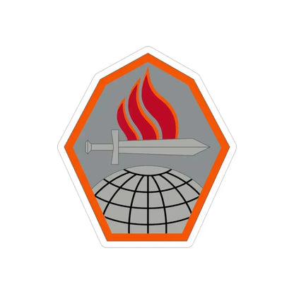 Cyber Center of Excellence (U.S. Army) REVERSE PRINT Transparent Die-Cut STICKER - The Sticker Space