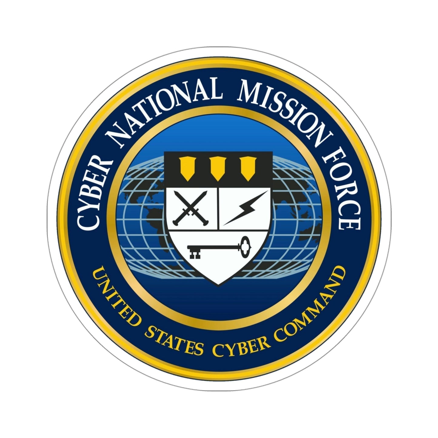 Cyber National Mission Force (U.S. Army) STICKER Vinyl Die-Cut Decal-4 Inch-The Sticker Space