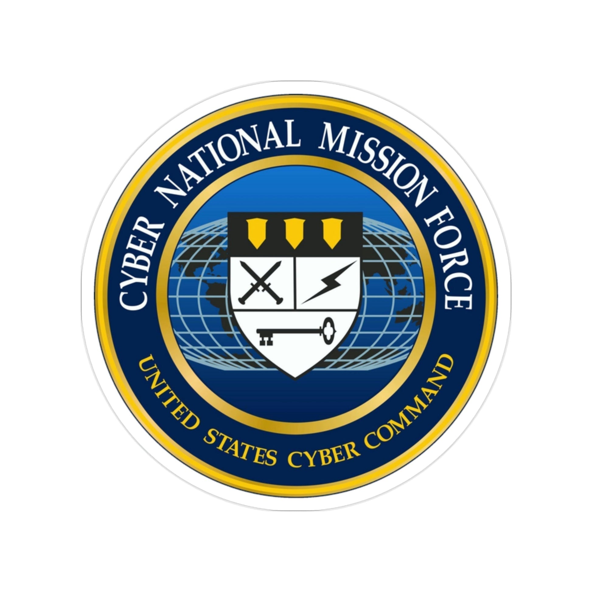 Cyber National Mission Force (U.S. Army) Transparent STICKER Die-Cut Vinyl Decal-2 Inch-The Sticker Space