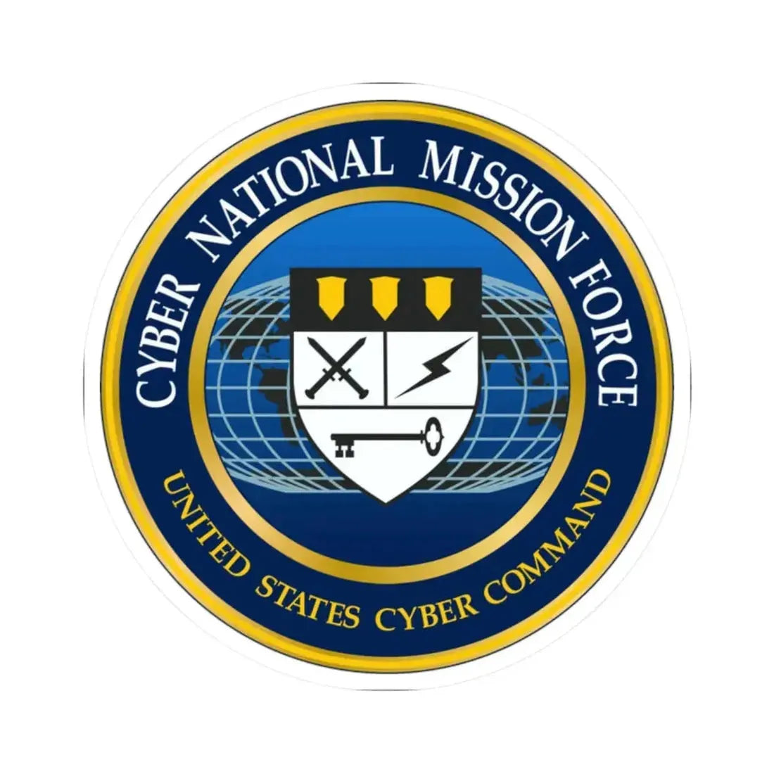 Cyber National Mission Force (U.S. Army) STICKER Vinyl Kiss-Cut Decal 2 Inch White - The Sticker Space