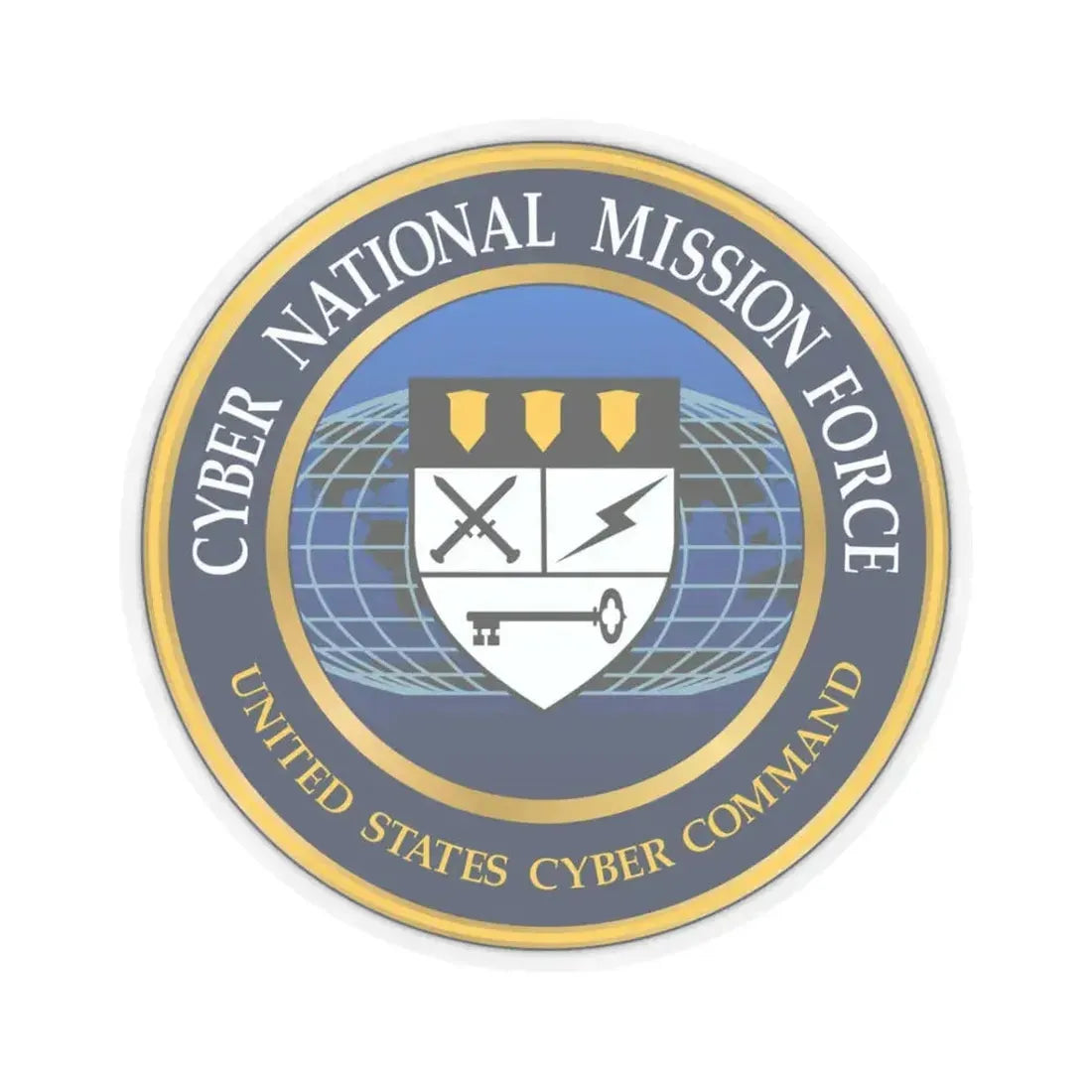 Cyber National Mission Force (U.S. Army) STICKER Vinyl Kiss-Cut Decal 3 Inch Transparent - The Sticker Space