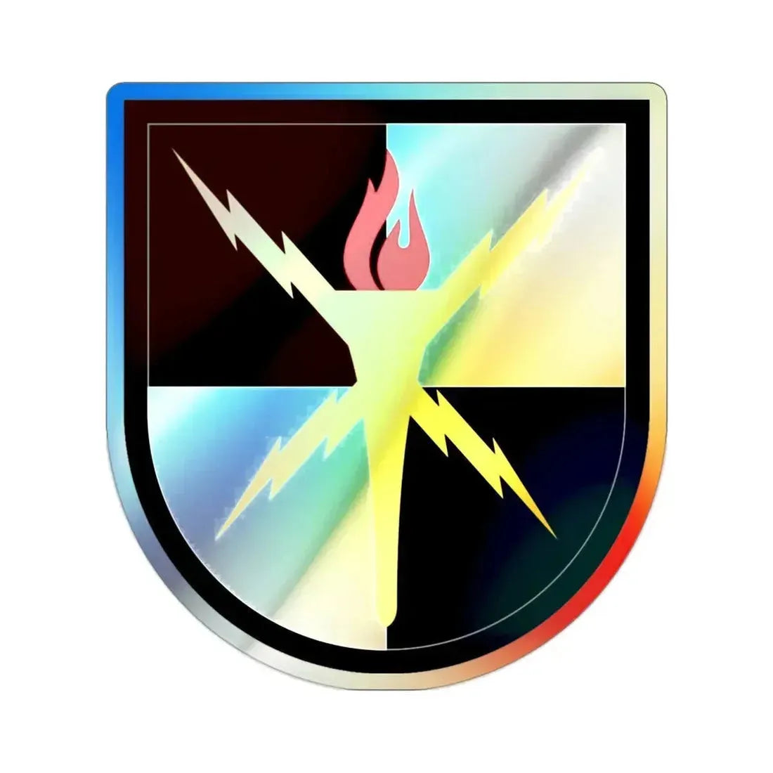 Cyber School (U.S. Army) Holographic STICKER Die-Cut Vinyl Decal 2 Inch Holographic - The Sticker Space