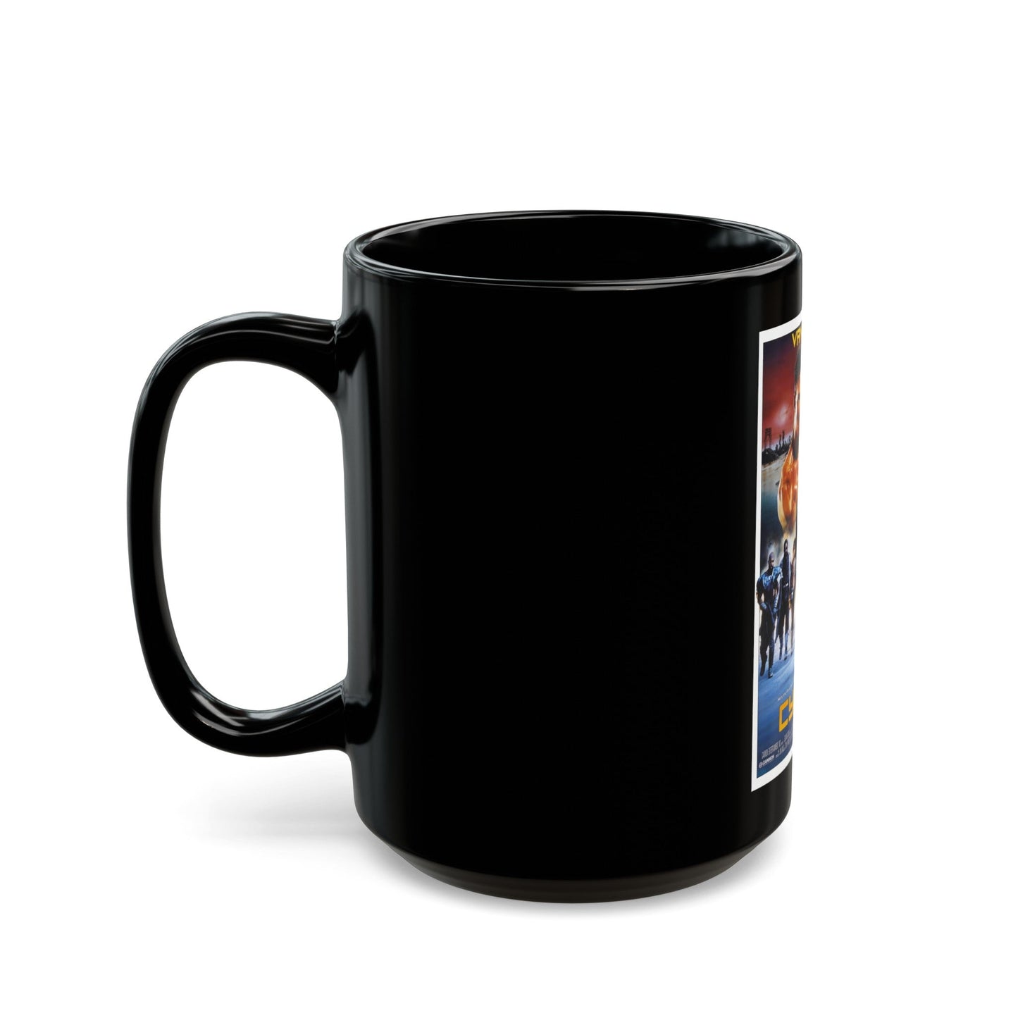 CYBORG 1989 Movie Poster - Black Coffee Mug-The Sticker Space