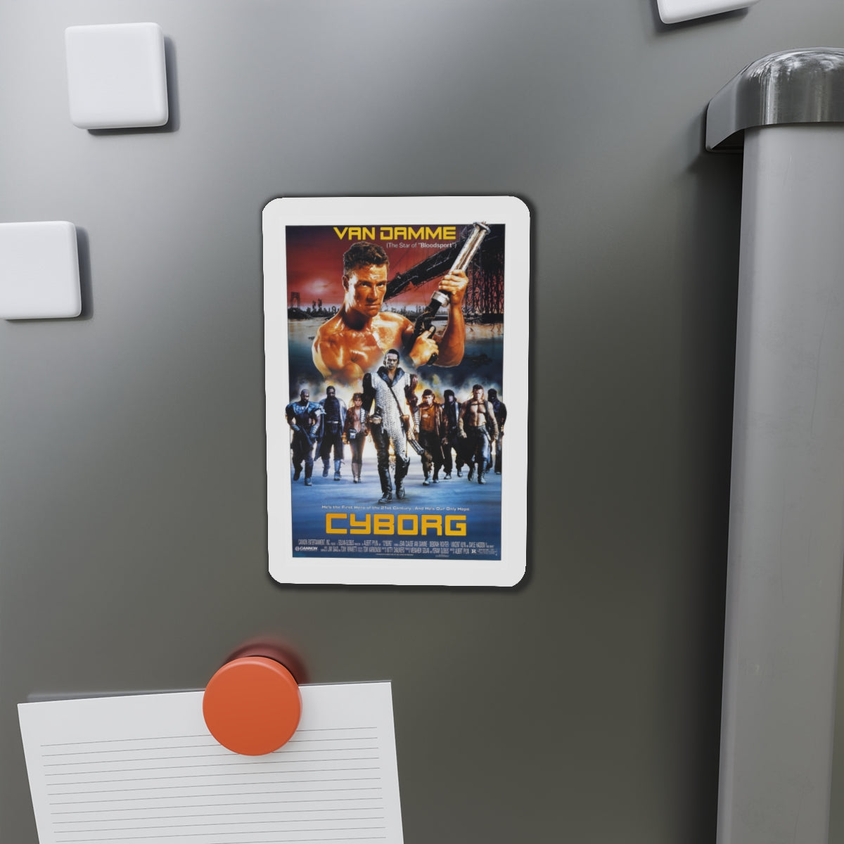 CYBORG 1989 Movie Poster - Die-Cut Magnet-The Sticker Space