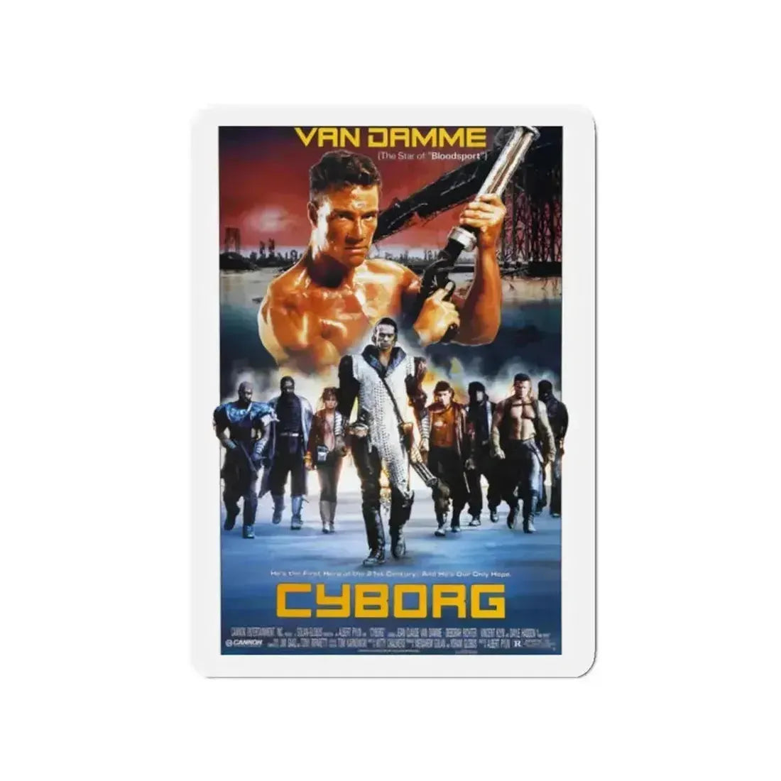 CYBORG 1989 Movie Poster - Refrigerator Magnet - The Sticker Space