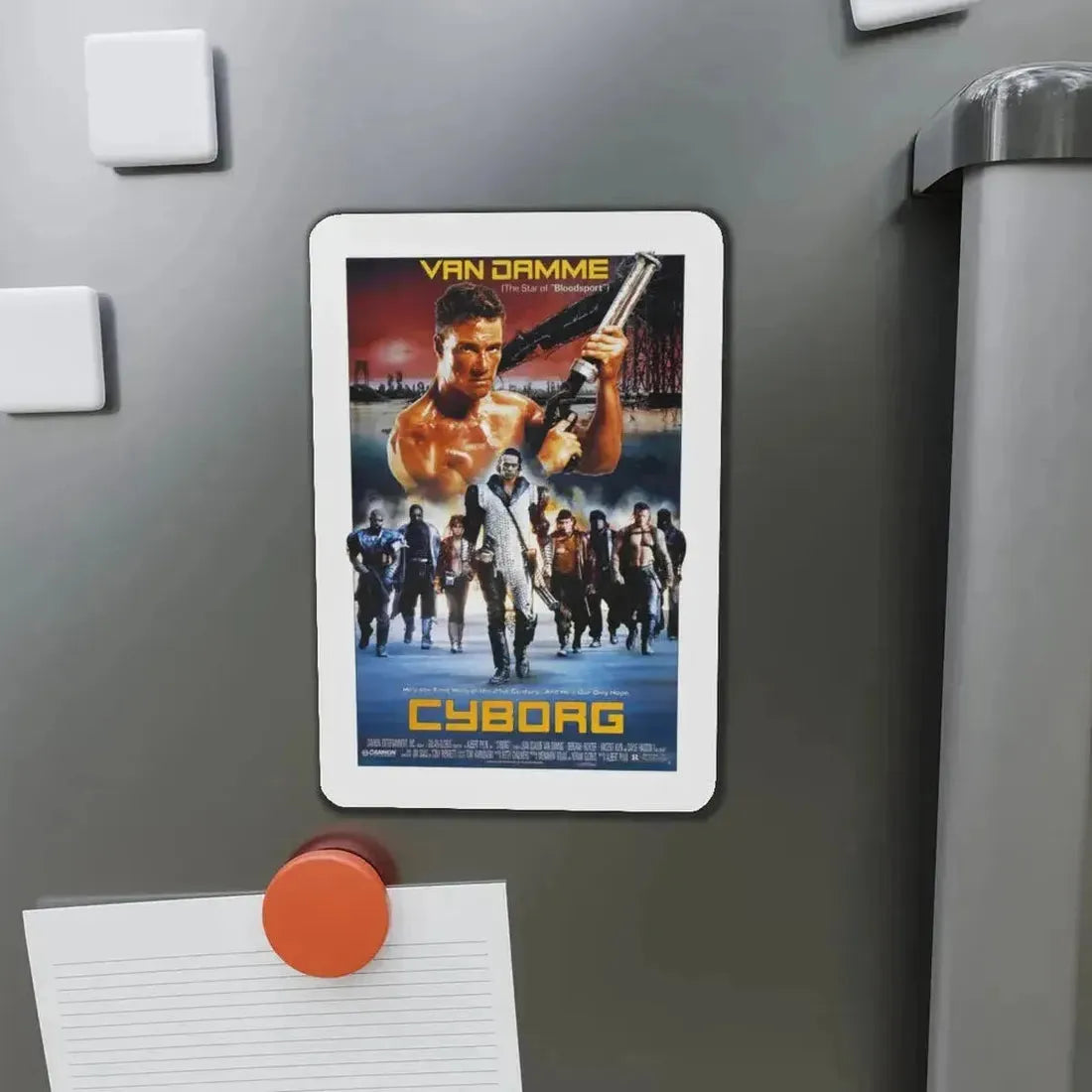 CYBORG 1989 Movie Poster - Refrigerator Magnet - The Sticker Space