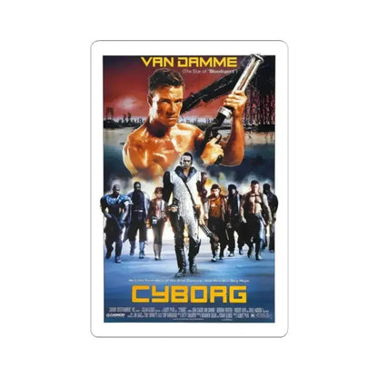 CYBORG 1989 Movie Poster - STICKER Vinyl Kiss-Cut Decal 2 Inch White - The Sticker Space
