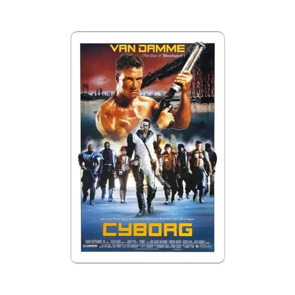 CYBORG 1989 Movie Poster - STICKER Vinyl Kiss-Cut Decal 4 Inch White - The Sticker Space