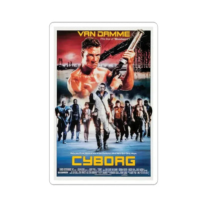 Cyborg 1989 Movie Poster - STICKER Vinyl Kiss-Cut Decal 6 Inch White - The Sticker Space