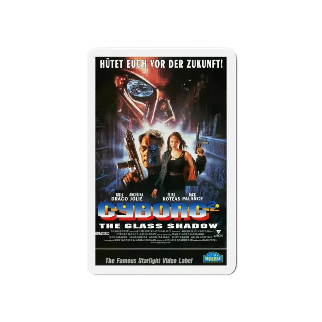 CYBORG 2 (GERMAN) 1993 Movie Poster - Refrigerator Magnet - The Sticker Space