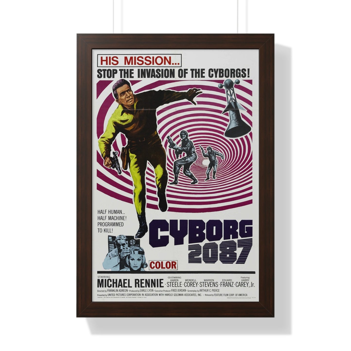 CYBORG 2087 1966 - Framed Movie Poster-16″ x 24″-The Sticker Space