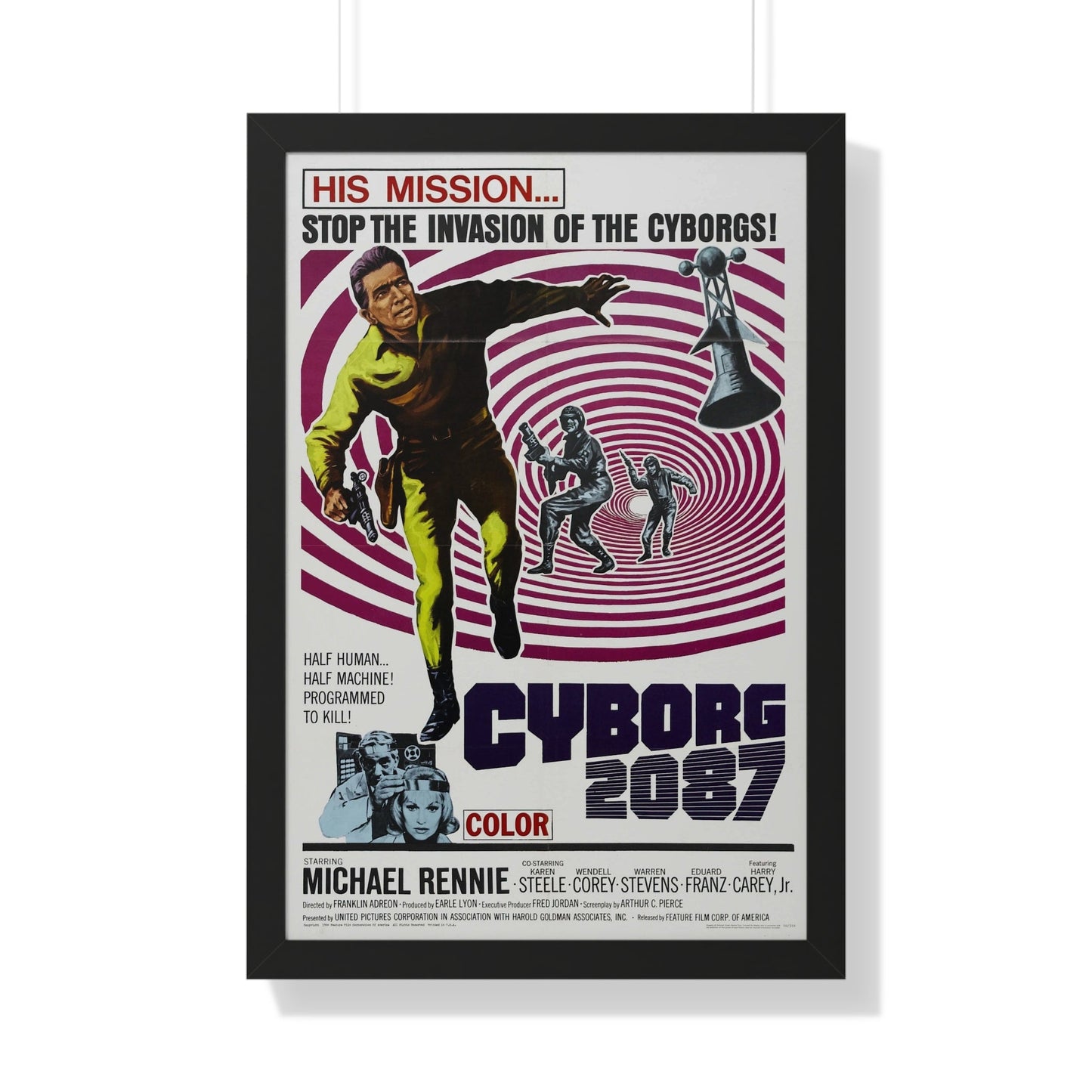 CYBORG 2087 1966 - Framed Movie Poster-20" x 30"-The Sticker Space