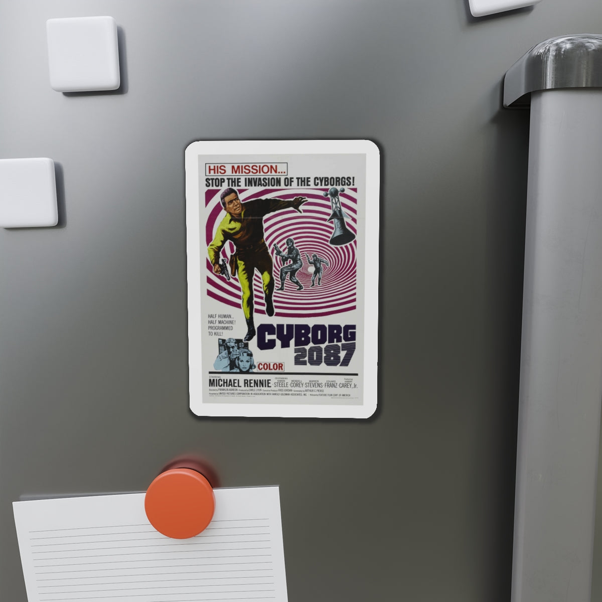 CYBORG 2087 1966 Movie Poster - Die-Cut Magnet-The Sticker Space